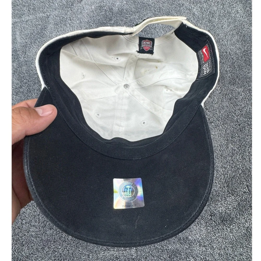 Vintage Nike USC Trojans 2007 Rose Bowl Champions Hat White Black‎ Strapback